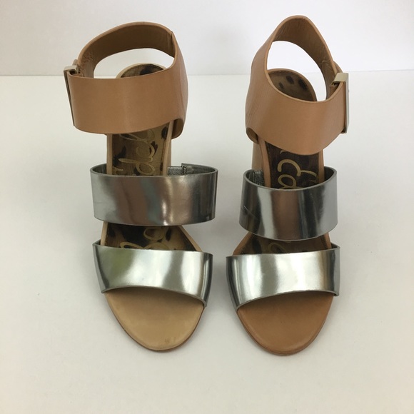 Sam Edelman Yelena Chunky Strappy Heels Size 5 - Picture 6 of 6